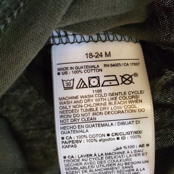 Old Navy Long Sleeve Boys‎ Graphic T Shirt. 18-24 Months. Green. NWT. Bear - Picture 2 of 3